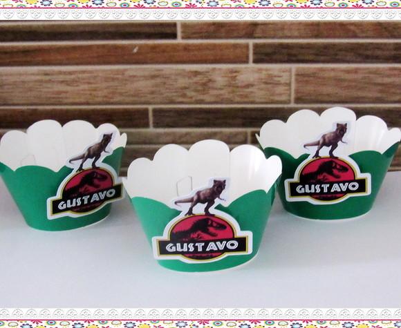 Wrappers Personalizados para Cupcake: Jurassic Park