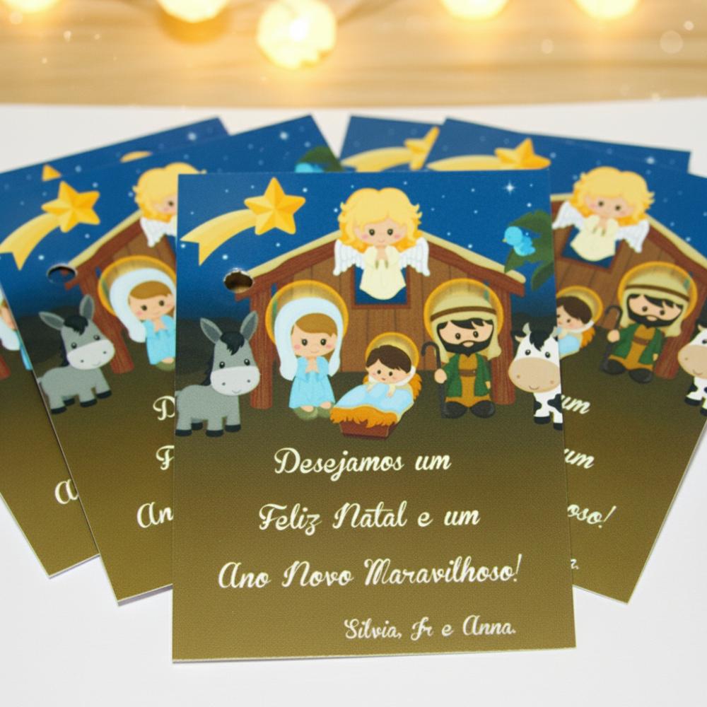 Tag para Lembrancinha Natal - Presépio