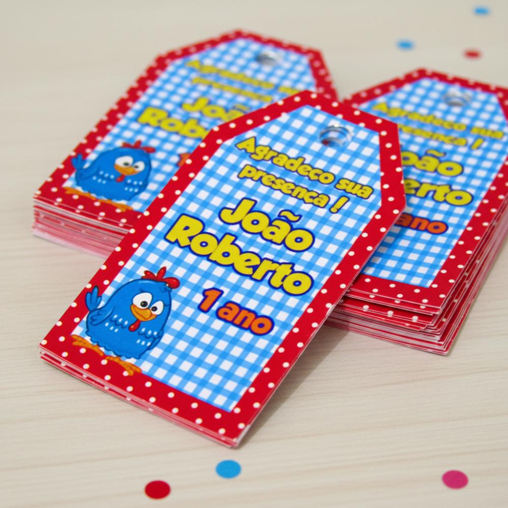 Tags Personalizadas Galinha Pintadinha