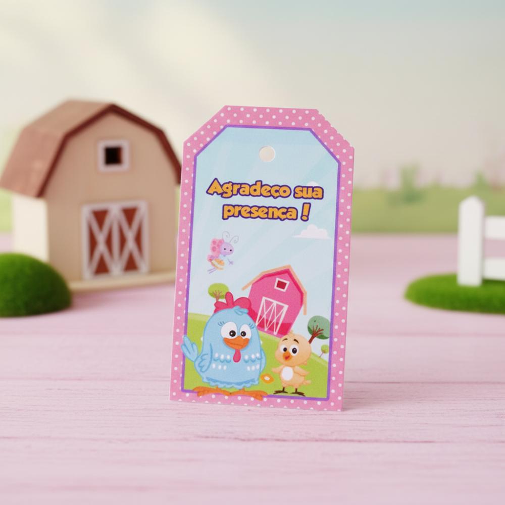 Tags Personalizadas Galinha Pintadinha Candy
