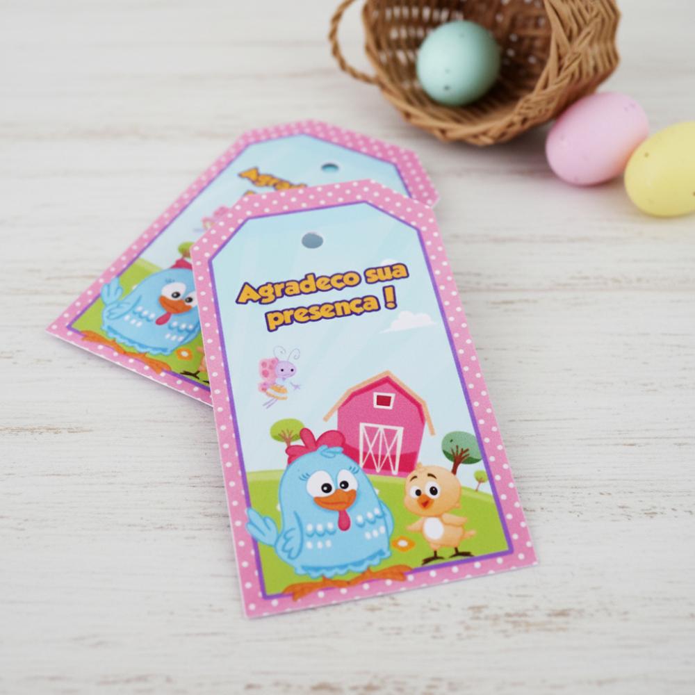 Tags Personalizadas Galinha Pintadinha Candy