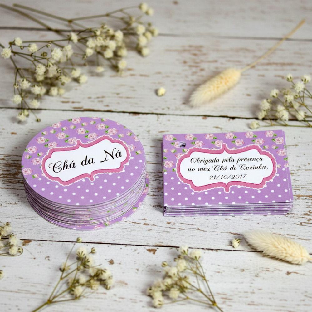Kit Adesivo e Tag Floral