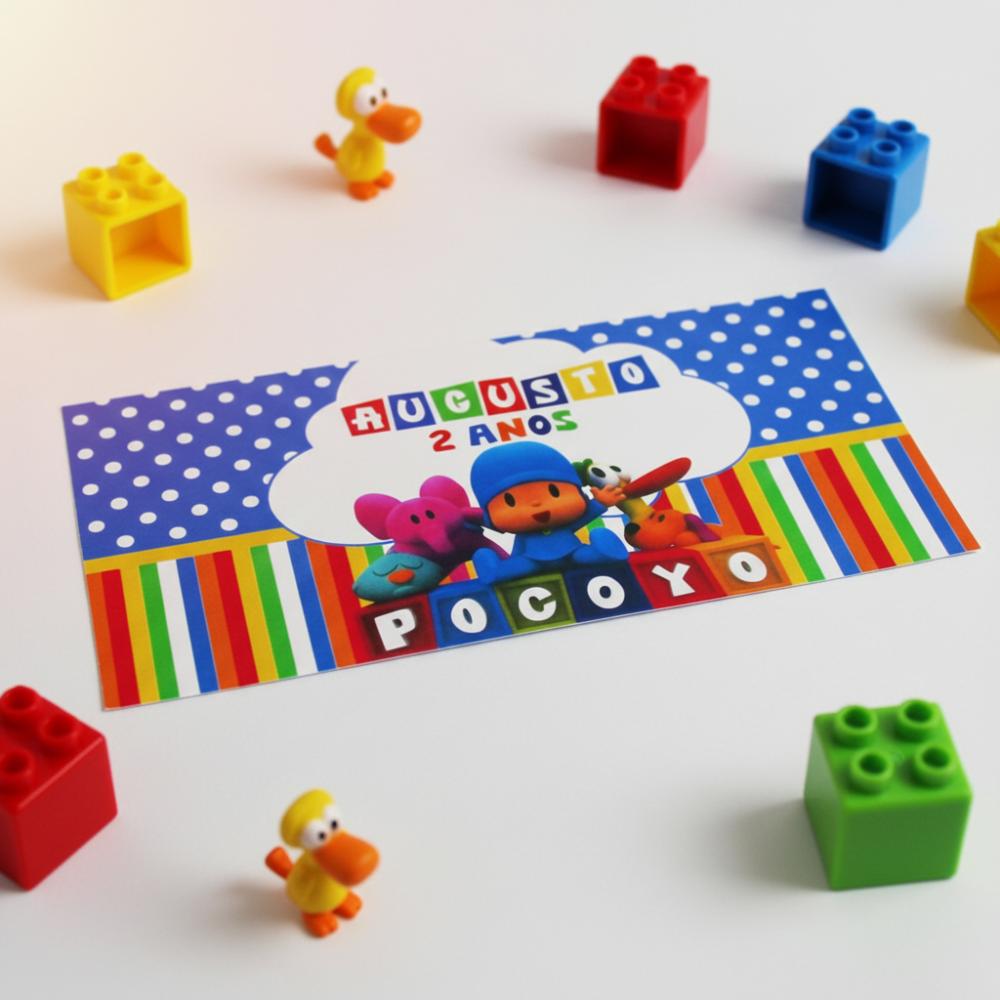 Rótulo para Cofrinho Pocoyo