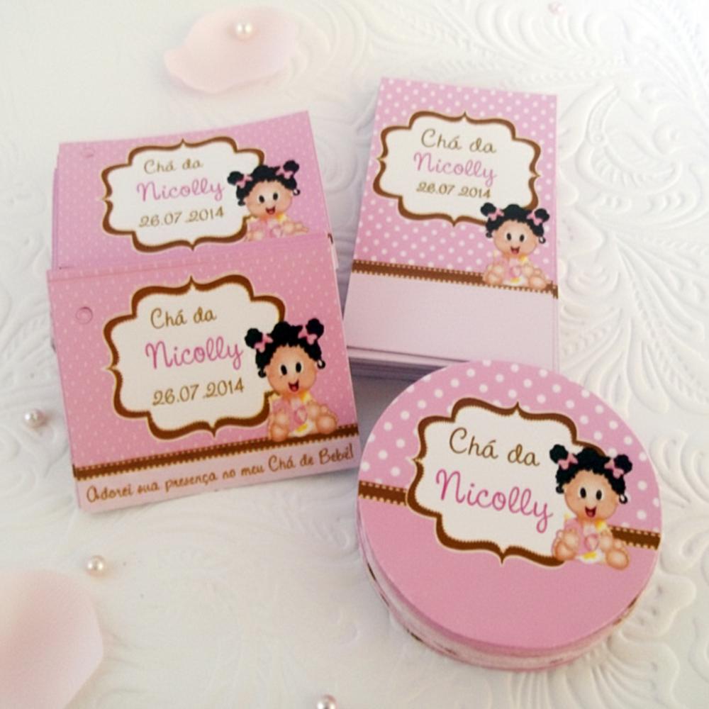 Kit Adesivo e Tag Chá de Bebê Menina