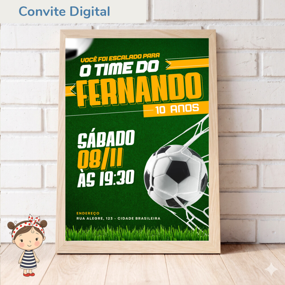Convite Digital Futebol
