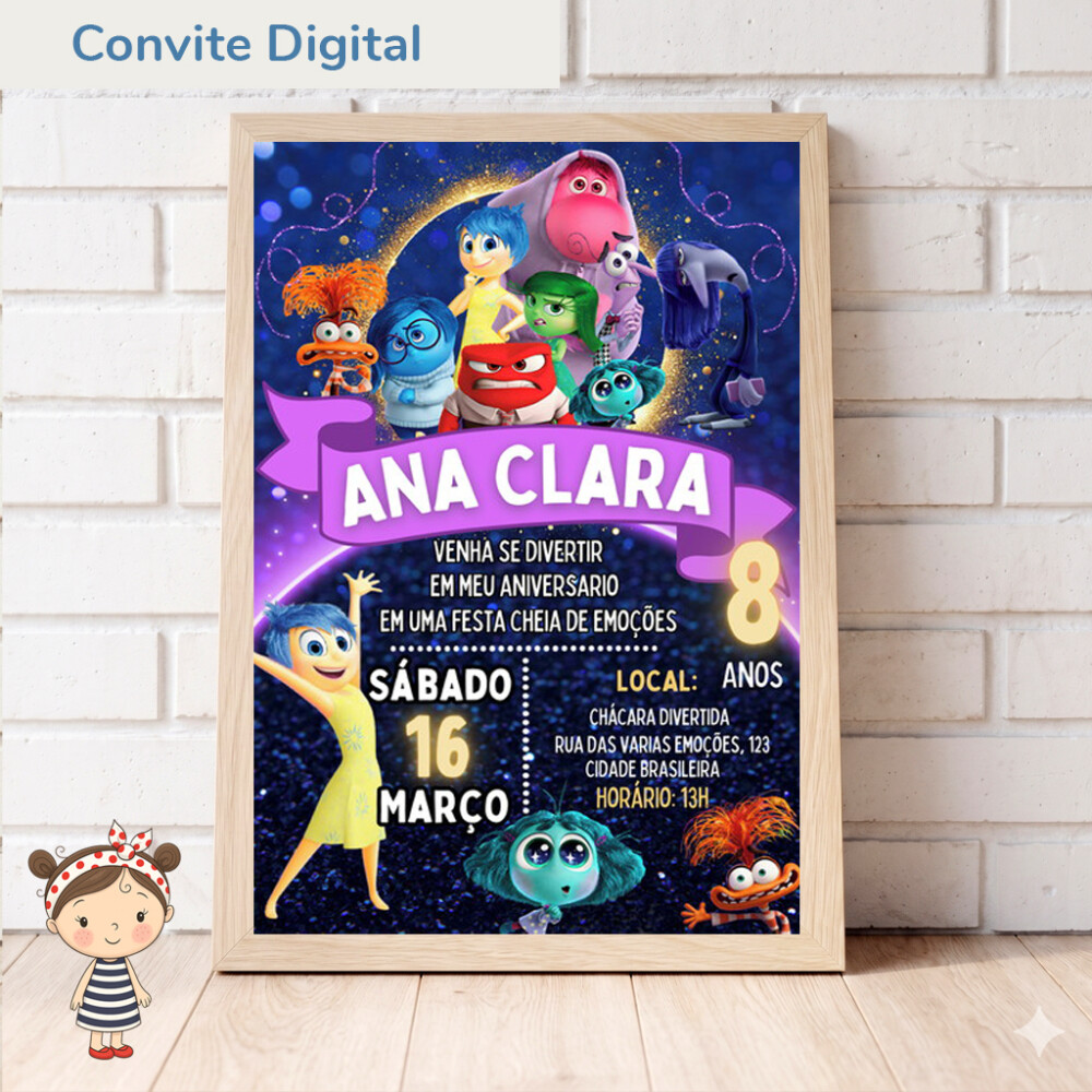 Convite Digital Divertidamente