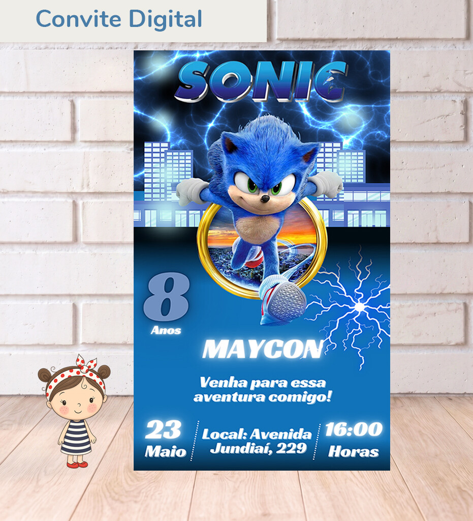 Convite Digital Sonic