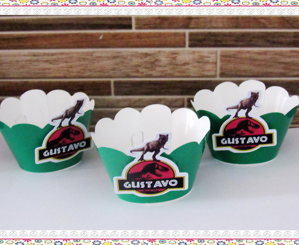 Wrappers Personalizados para Cupcake: Jurassic Park