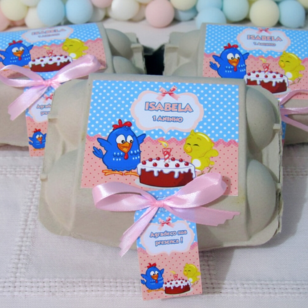 Caixinha de Ovos Galinha Pintadinha Candy Color