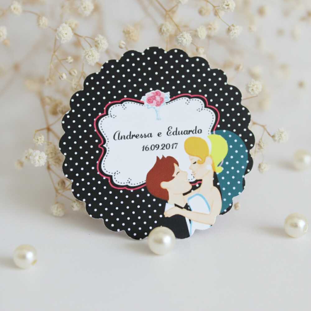 Tag para Lembrancinha Casamento Noivinhos