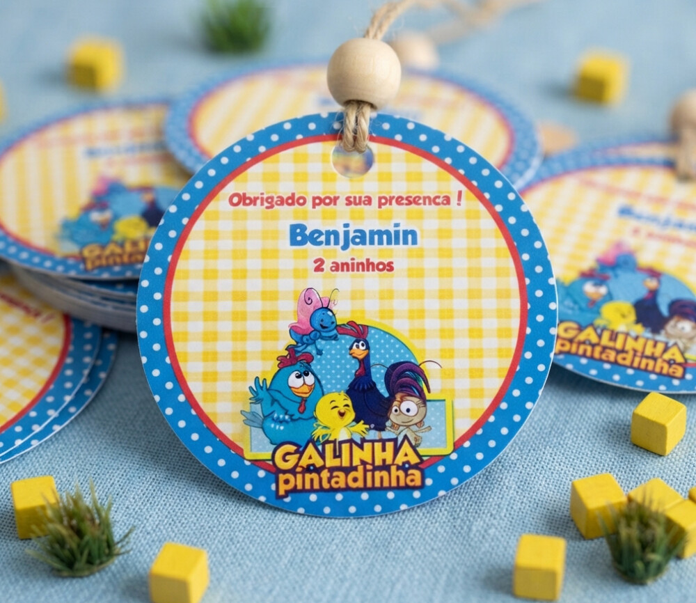 Tags Personalizadas Galinha Pintadinha
