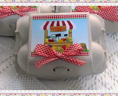 Caixinhas de ovos personalizadas Quitandinha