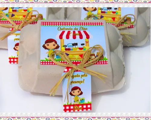 Caixinhas de ovos personalizadas Quitandinha