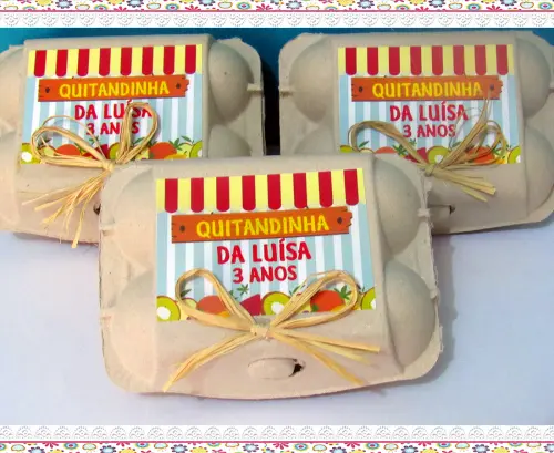 Caixinhas de ovos personalizadas Quitandinha