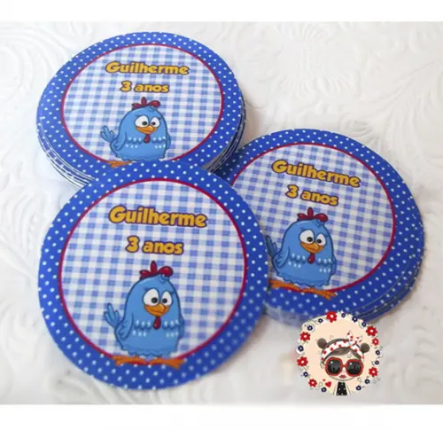 Adesivo para Latinha Galinha Pintadinha