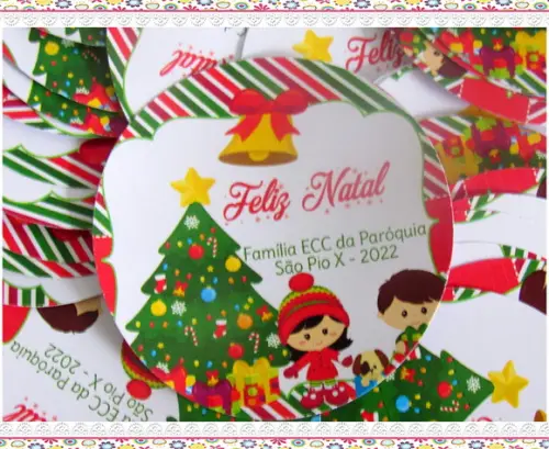 Adesivo para Latinha Natal