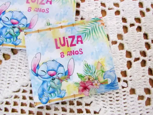 Adesivo para Lembrancinha Stitch