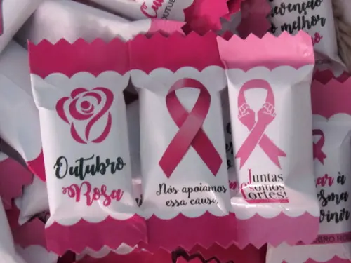 Balinhas Personalizadas Brinde Outubro Rosa