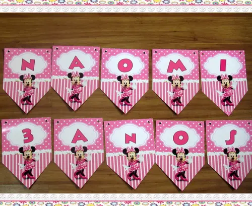 Bandeirolas Personalizadas Minnie