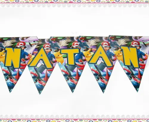 Bandeirolas Personalizadas Pokémon