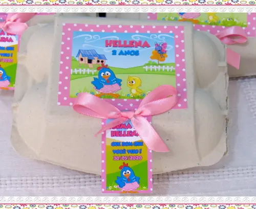 Caixinha de Ovos Galinha Pintadinha Menina