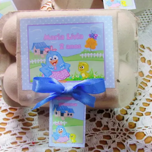 Caixinha de Ovos Galinha Pintadinha Menina