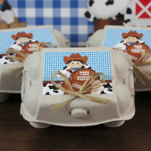 Caixinha de Ovos Personalizada Fazendeiro