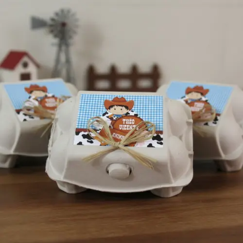 Caixinha de Ovos Personalizada Fazendeiro