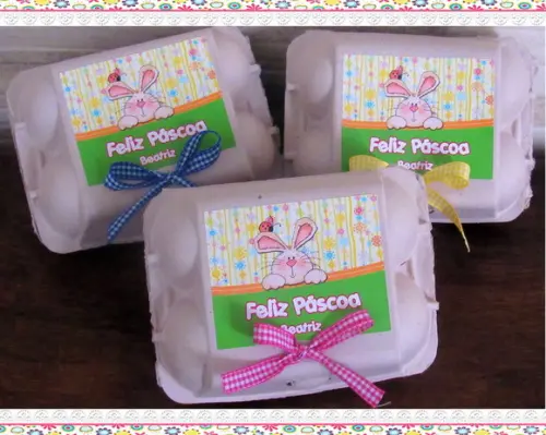 Caixinha de Ovos Personalizada Páscoa