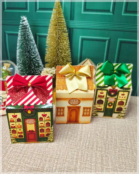 Caixinha Maletinha Casinha de Natal
