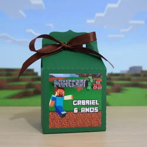 Caixinha Modelo Suspiro Minecraft