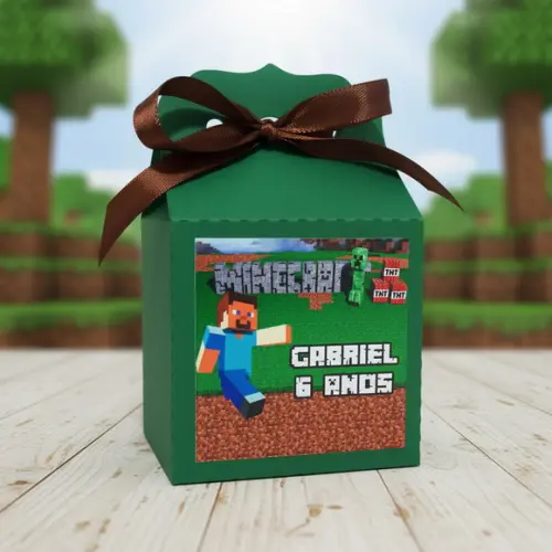 Caixinha Modelo Suspiro Minecraft