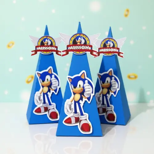 Caixinha Pirâmide Sonic