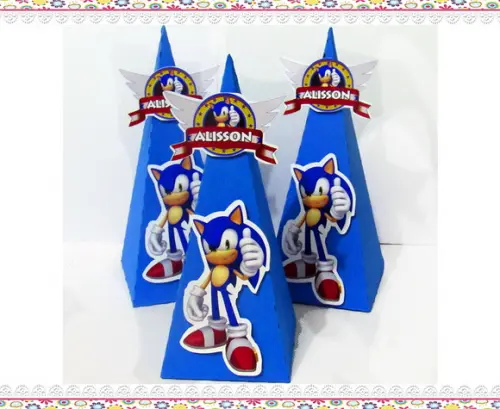 Caixinha Pirâmide Sonic