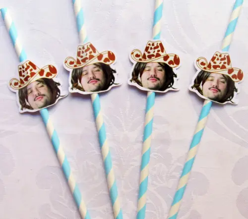 Canudo de Papel Personalizado com Foto