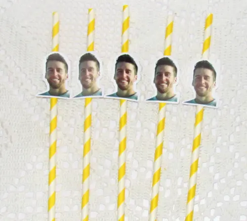 Canudo de Papel Personalizado com Foto