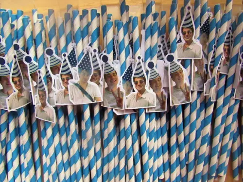 Canudo de Papel Personalizado com Foto