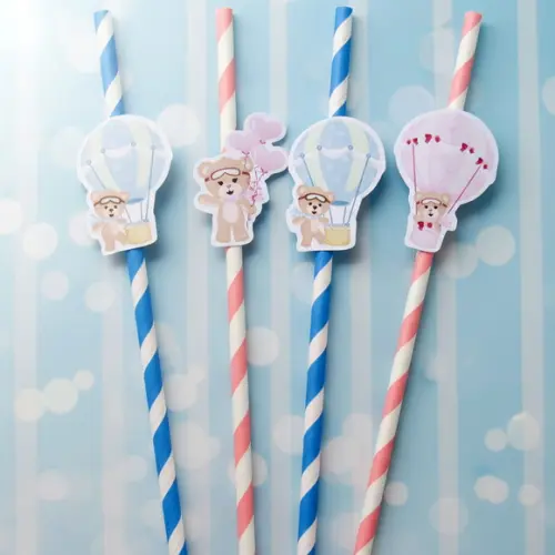 Canudos de Papel Ursinhos Baloeiros