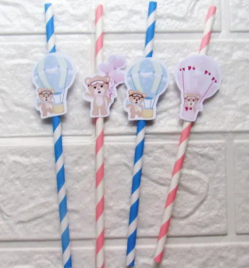 Canudos de Papel Ursinhos Baloeiros