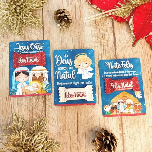 Card com Balinha Natal Cristão