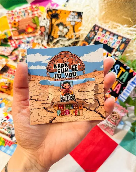 Card com Balinha Personalizada Festa Junina