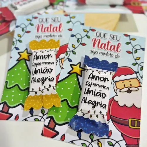 Card com Balinha Personalizada Natal