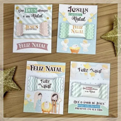 Card com Balinha Personalizada Natal
