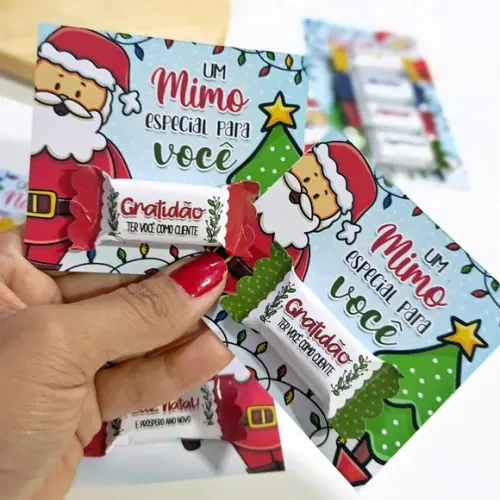 Card com Balinha Personalizada Natal