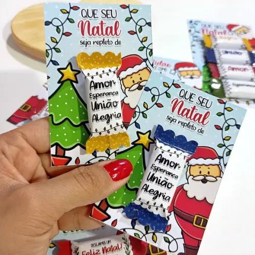 Card com Balinha Personalizada Natal