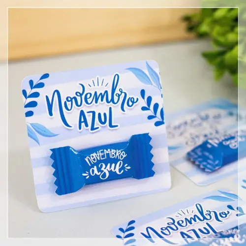 Card com Balinha Personalizada Novembro Azul