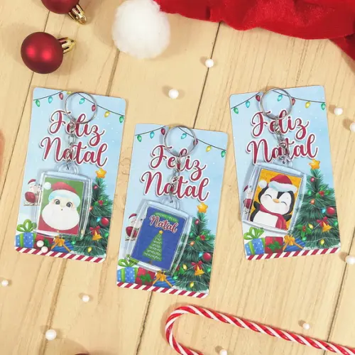 Card com Chaveiro Personalizado Natal