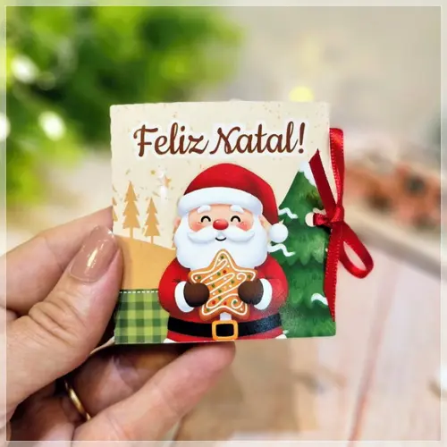 Card com Chocolate La Creme Natal