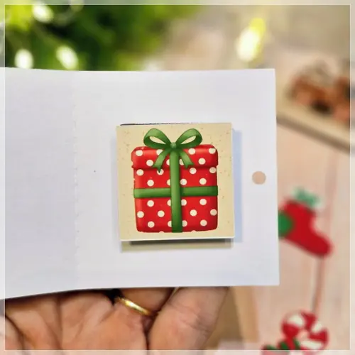 Card com Chocolate La Creme Natal
