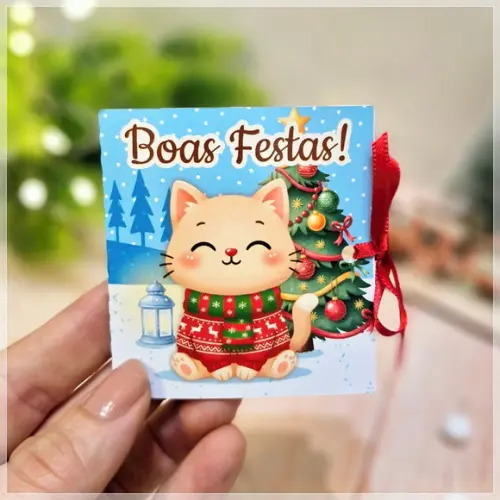 Card com Chocolate La Creme Natal